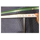 Pair of Metal Window Frames with Green and Black Finish 32x32 in