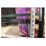 Pair of Metal Window Frames with Green and Black Finish 32x32 in