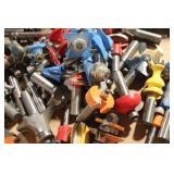 Box of Assorted Router Bits and Cutters for Woodworking