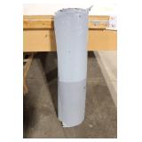 Partial Roll of Black and Gray Vinyl Sheet Material