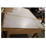 Used Wood Work Table 77x59 Inches