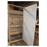 Exterior Prehung Door with Frame and Threshold, 36x80 Inches