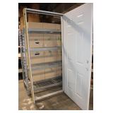 Exterior Prehung Door with Frame and Threshold, 36x80 Inches