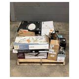 Large LOT of Lamps, Lighting, Electronics, Home Security, Faucets, Showers and Other Items. Mixed Lot. Open Box, For Parts (Great for eBay resellers)