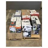 Large LOT of Lamps, Lighting, Electronics, Home Security, Faucets, Showers and Other Items. Mixed Lot. Open Box, For Parts (Great for eBay resellers)