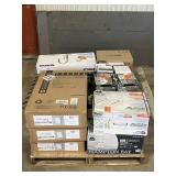Large LOT of Lamps, Lighting, Electronics, Home Security, Faucets, Showers and Other Items. Mixed Lot. Open Box, For Parts (Great for eBay resellers)
