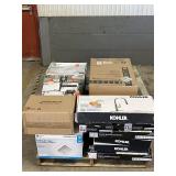 Large LOT of Lamps, Lighting, Electronics, Home Security, Faucets, Showers and Other Items. Mixed Lot. Open Box, For Parts (Great for eBay resellers)