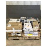 Large LOT of Lamps, Lighting, Electronics, Home Security, Faucets, Showers and Other Items. Mixed Lot. Open Box, For Parts (Great for eBay resellers)