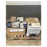 Large LOT of Lamps, Lighting, Electronics, Home Security, Faucets, Showers and Other Items. Mixed Lot. Open Box, For Parts (Great for eBay resellers)