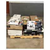Large LOT of Lamps, Lighting, Electronics, Home Security, Faucets, Showers and Other Items. Mixed Lot. Open Box, For Parts (Great for eBay resellers)