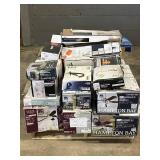 Large LOT of Lamps, Lighting, Electronics, Home Security, Faucets, Showers and Other Items. Mixed Lot. Open Box, For Parts (Great for eBay resellers)