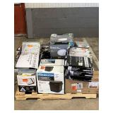Large LOT of Lamps, Lighting, Electronics, Home Security, Faucets, Showers and Other Items. Mixed Lot. Open Box, For Parts (Great for eBay resellers)