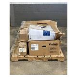 Large LOT of Lamps, Lighting, Electronics, Home Security, Faucets, Showers and Other Items. Mixed Lot. Open Box, For Parts (Great for eBay resellers)