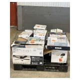 Large LOT of Lamps, Lighting, Electronics, Home Security, Faucets, Showers and Other Items. Mixed Lot. Open Box, For Parts (Great for eBay resellers)