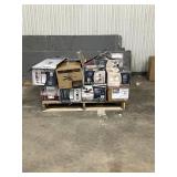Large LOT of Lamps, Lighting, Electronics, Home Security, Faucets, Showers and Other Items. Mixed Lot. Open Box, For Parts (Great for eBay resellers)