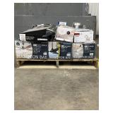 Large LOT of Lamps, Lighting, Electronics, Home Security, Faucets, Showers and Other Items. Mixed Lot. Open Box, For Parts (Great for eBay resellers)