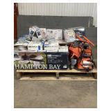 Large LOT of Lamps, Lighting, Electronics, Home Security, Faucets, Showers and Other Items. Mixed Lot. Open Box, For Parts (Great for eBay resellers)