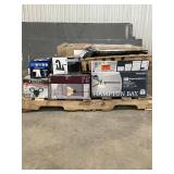 Large LOT of Lamps, Lighting, Electronics, Home Security, Faucets, Showers and Other Items. Mixed Lot. Open Box, For Parts (Great for eBay resellers)