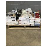 Large LOT of Lamps, Lighting, Electronics, Home Security, Faucets, Showers and Other Items. Mixed Lot. Open Box, For Parts (Great for eBay resellers)