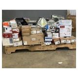 Large LOT of Lamps, Lighting, Electronics, Home Security, Faucets, Showers and Other Items. Mixed Lot. Open Box, For Parts (Great for eBay resellers)