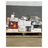 Large LOT of Lamps, Lighting, Electronics, Home Security, Faucets, Showers and Other Items. Mixed Lot. Open Box, For Parts (Great for eBay resellers)