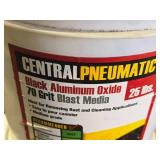 Lot of (2 Buckets) Central Pneumatic® 70 Grit Black Aluminum Oxide Blast Media 25#