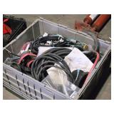 Lot of (1 Tote) Assorted Light Bar Wiring Assemblies and Accessories