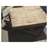 Lot of (3) Wooden Stabilizer Supports 24" x 24" x 2 1/2"