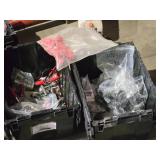 Lot of (2 Totes) Assorted Parts - Toggle Switches, Pins, Clamps