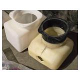 Lot of (2) Plastic Fluid Reservoir