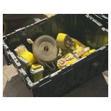 Lot of (1 Tote) Heavy Duty Ratchet Straps (assorted)