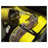 Lot of (1 Tote) Heavy Duty Ratchet Straps (assorted)