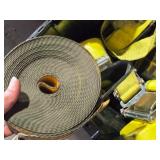 Lot of (1 Tote) Heavy Duty Ratchet Straps (assorted)