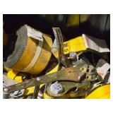 Lot of (1 Tote) Heavy Duty Ratchet Straps (assorted)