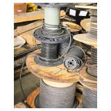 Lot of (5 Partial Spools) Electrical Cables (assorted)