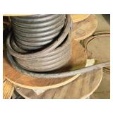 Lot of (5 Partial Spools) Electrical Wire, 19mm 600V Welding Cable (assorted)