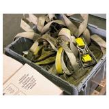 Lot of (1 Tote) Ratchet Straps (assorted)