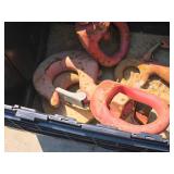 Lot of (7) Crane Swivel Lifting Hooks (assorted)