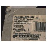 Peterson LED Work Light | Flood Beam 2520 Lumens | 10-30 Volts DC 3 3/4" x 3 3/4" (in original packaging)