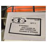 Terminal Supply Co Battery Wire Range 2/0 Gray Connector Housing with Springs SY6320G1 (in original packaging)