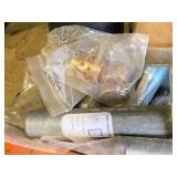 Lot of (1 Box) Assorted Parts - Wheels, Various Pins, Wheel Accessories