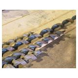 Lot of (6) Assorted Boring Bits (1) 12" Square Drive 3/8", (1) 17" Square Drive 3/8", (1) 30" Hex Drive 3/8", (1) 20" Hex Drive 3/8", (2) 18" Round Drive 3/8"