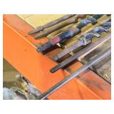 Lot of (6) Assorted Boring Bits (1) 12" Square Drive 3/8", (1) 17" Square Drive 3/8", (1) 30" Hex Drive 3/8", (1) 20" Hex Drive 3/8", (2) 18" Round Drive 3/8"