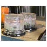 Lot of (2) Clear Lens Safety Lights
