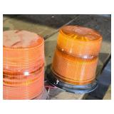 Lot of (2) Orange Lens Safety Lights