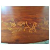 Kidney Shaped Rosewood Victorian Table With Decorative Inlays Kidney Shaped Rosewood Victorian Table With Decorative Inlays