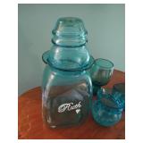 Blue Glass Jar & Vases Blue Glass Jar & Vases