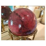 Marble Ball w/ Stand- 4" Diameter Marble Ball w/ Stand- 4" Diameter