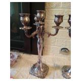 Extremely Heavy Wallace Silverplate "Baroque" Candle Sticks Extremely Heavy Wallace Silverplate "Baroque" Candle Sticks