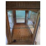 Oak End Table w/ Glass Sides Oak End Table w/ Glass Sides